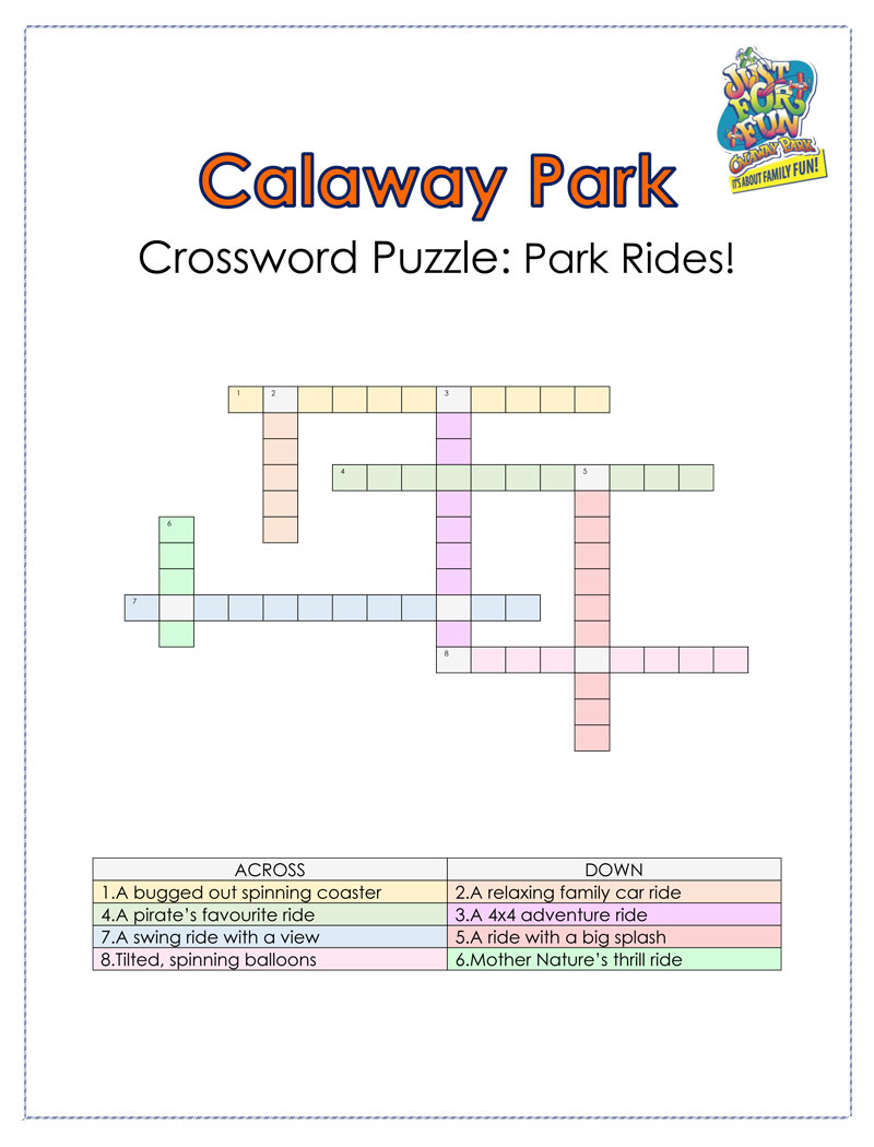 Calaway Park Crossword Puzzle